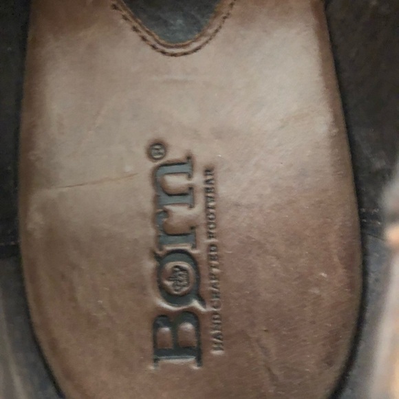 BORN Kiltie Double Mary Jane Brogue Western Leather Round Toe Pump Sz 8 M W61637 - Picture 9 of 9